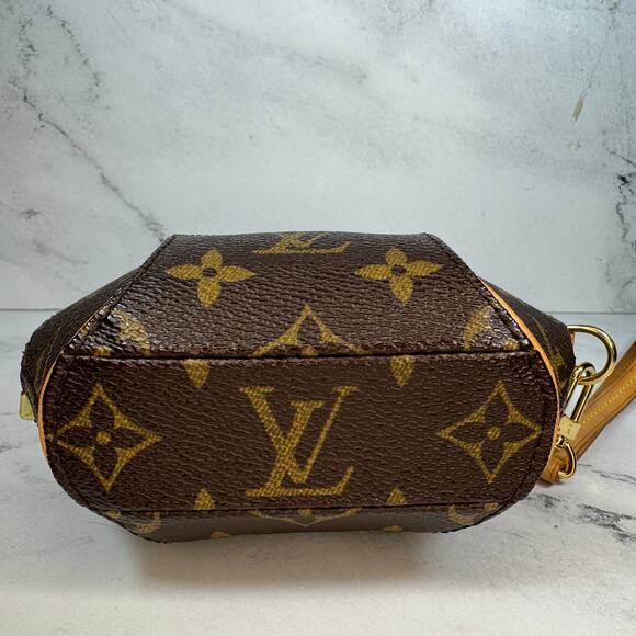 Louis Vuitton Mini Ellipse Vintage Bag Monogram canvas LV Wristlet Clutch Rare - Picture 7 of 16